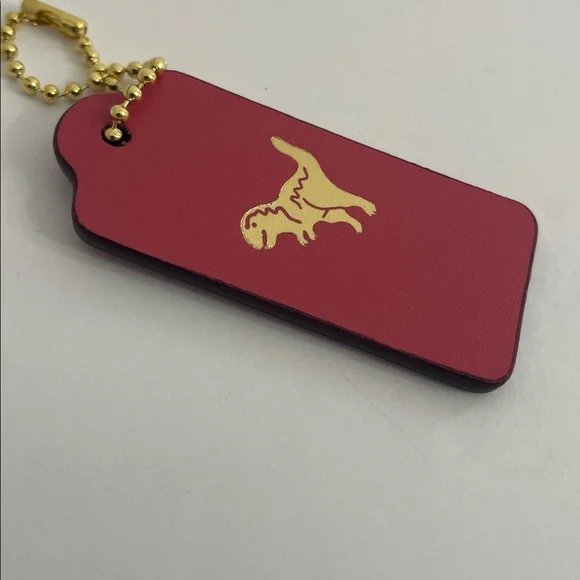Coach Gold Foil Rexy Hang Tag Key Fob Hangtag - Picture 7 of 7